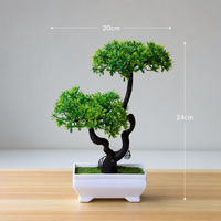 Cascade Bonsai artificial tree with measurements 20cm x 24cm — Decorus Designs